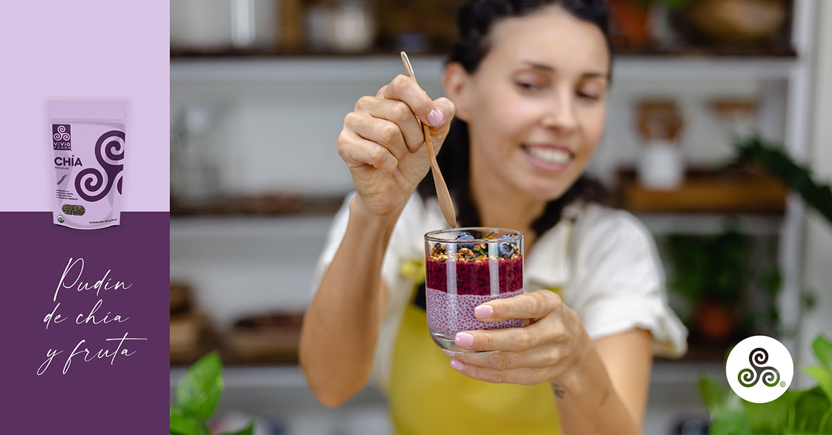 Pudín chía con fruta