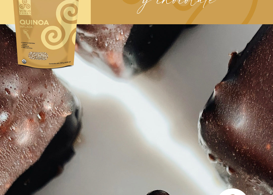 ¡Alegrías de quinoa y chocolate!